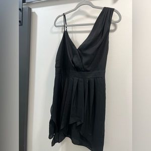 BCBG generation cold should black chiffon dress
